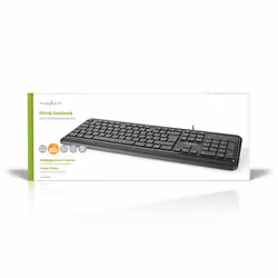 Nedis KBMU200BKFR tastiera Casa USB AZERTY Francese Nero - Vista aggiuntiva 5