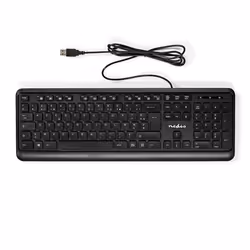 Nedis KBMU200BKFR tastiera Casa USB AZERTY Francese Nero - Vista aggiuntiva 8