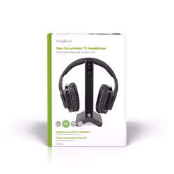 Nedis HPRF321BK cuffia e auricolare Cuffie Wireless A Padiglione TV Base di ricarica Nero - Vista aggiuntiva 8