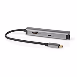 Nedis CCBW64220AT02 replicatore di porte e docking station per laptop USB 3.2 Gen 1 (3.1 Gen 1) Type-C Antracite - Vista aggiuntiva 6