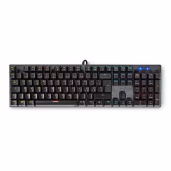Nedis GKBDM110BKND, Cablato, USB, Interruttore a chiave meccanica, QWERTY, LED, Nero