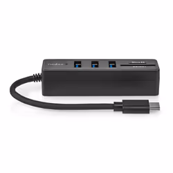 Nedis CCGB64250BK01 replicatore di porte e docking station per laptop Cablato USB tipo-C Nero