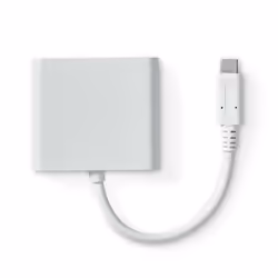 Nedis CCGB64770WT01 replicatore di porte e docking station per laptop Cablato USB tipo-C Bianco - Vista aggiuntiva 4