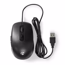 Nedis MSWD110BK mouse Ufficio Mano destra USB tipo A Rollerbar 3600 DPI - Vista aggiuntiva 8
