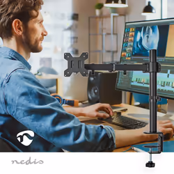 Nedis MMSIS110BK Supporti a parete per TV 81,3 cm (32") Scrivania Nero - Vista aggiuntiva 2
