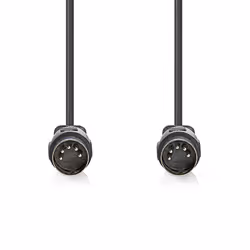 Nedis CAGL20000BK20 cavo audio 2 m DIN (5-pin) Nero - Vista aggiuntiva 2