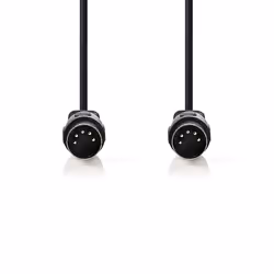 Nedis CAGL20000BK30 cavo audio 3 m DIN (5-pin) Nero - Vista aggiuntiva 2