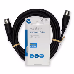 Nedis CAGL20000BK30 cavo audio 3 m DIN (5-pin) Nero - Vista aggiuntiva 3