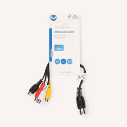 Nedis CAGL20450BK02 cavo audio 0,2 m DIN (5-pin) 4 x RCA Nero - Vista aggiuntiva 3