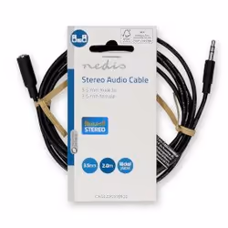 Nedis CAGL22050BK30 cavo audio 3 m 3.5mm Nero - Vista aggiuntiva 3