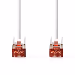 Nedis CCGL85221WT30 cavo di rete Rosso, Bianco 3 m Cat6 S/FTP (S-STP) - Vista aggiuntiva 2