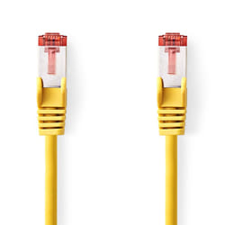 Nedis CCGL85221YE05 cavo di rete Giallo 0,5 m Cat6 S/FTP (S-STP) Rotondo