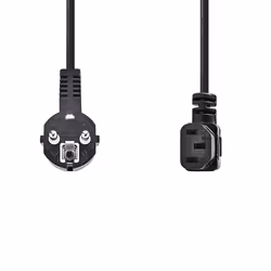 Nedis CEGL10020BK20 cavo di alimentazione Nero 2 m Spina di alimentazione di tipo F IEC 320 - Vista aggiuntiva 2