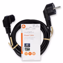 Nedis CEGL10020BK20 cavo di alimentazione Nero 2 m Spina di alimentazione di tipo F IEC 320 - Vista aggiuntiva 3