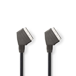 Nedis CVGL31001BK15 Cavo SCART 1,5 m SCART (10-pin) Nero