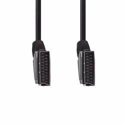 Nedis CVGL31001BK15 Cavo SCART 1,5 m SCART (10-pin) Nero