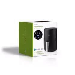 Nedis KAAF140BK friggitrice Singolo 3 L Indipendente 1500 W Friggitrice ad aria calda Nero - Vista aggiuntiva 8