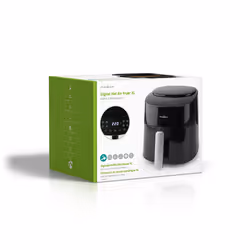 Nedis KAAF160BK friggitrice Singolo 4,2 L Indipendente 1300 W Friggitrice ad aria calda Nero - Vista aggiuntiva 8
