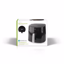 Nedis KAAF170BK friggitrice Singolo 7,2 L Indipendente 1800 W Friggitrice ad aria calda Nero - Vista aggiuntiva 6