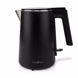 Nedis KAWK360EBK, 1 L, 1500 W, Nero, Metallo, Plastica, Indicatore del livello dell'acqua