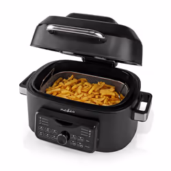 Nedis KAAFG600BK friggitrice Singolo 6 L Indipendente 1660 W Friggitrice ad aria calda Nero - Vista aggiuntiva 5
