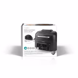 Nedis KAAFG600BK friggitrice Singolo 6 L Indipendente 1660 W Friggitrice ad aria calda Nero - Vista aggiuntiva 7