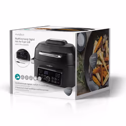 Nedis KAAFG600BK friggitrice Singolo 6 L Indipendente 1660 W Friggitrice ad aria calda Nero - Vista aggiuntiva 8
