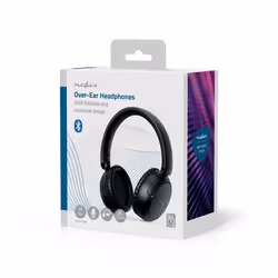 Nedis HPBT4024BK cuffia e auricolare Con cavo e senza cavo A Padiglione Musica e Chiamate USB tipo-C Bluetooth Nero - Vista aggiuntiva 7