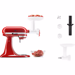 KitchenAid 5KSM2FPPC Set di accessori con tritacarne, passaverdure e affettaverdure per planetarie - Vista aggiuntiva 4