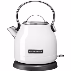 KitchenAid 5KEK1222EWH, 1,25 L, 2200 W, Nero, Acciaio inox, Bianco, Acciaio inox, Senza filo, Filtro