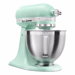 KitchenAid 5KSM195PSESD Sbattitore con base 300 W Colore menta, Argento - Vista aggiuntiva 3