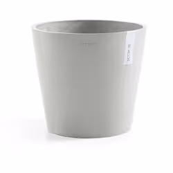 Ecopots Vaso Amsterdam 40X36CM Grigio Chiaro. Ecopots Amsterdam è una serie di vasi e fioriere rotonde realizzate in plastica ...