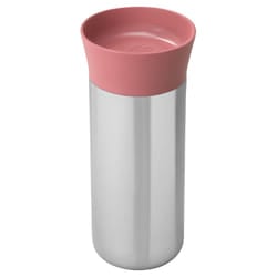 BergHOFF Leo 3950124 tazza da viaggio 330 ml Rosso, Acciaio inox Acciaio inox