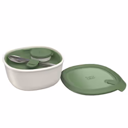 BergHOFF Leo 3950221, Set, Verde, Bianco, 1,6 L, Elastomero Termoplastico (TPE), 195 mm, 195 mm