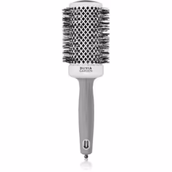 La spazzola rotonda per capelli Olivia Garden Expert Shine Wavy Bristles White&Grey è perfetta per modellare i capelli durant ...