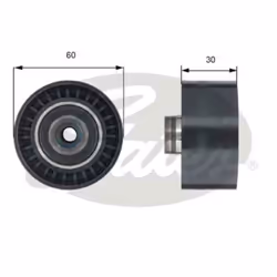 Diametro esterno [mm]: 60. Diametro interno [mm]: 8. Indice: GATT42191. Larghezza [mm]: 30. Materiale: Plastica. Numero del P ...