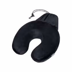 Samsonite Travel Accessories Memory Foam Pillow + Pouch, Nero, Adulti, Unisex, Monocromatico