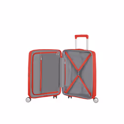 American Tourister Spinner Expandable Trolley Guscio rigido Rosso 65,5 L Acrilonitrile butadiene stirene (ABS) - Vista aggiuntiva 7