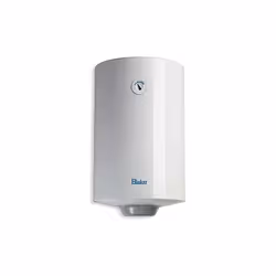 Scaldabagno elettrico Bluker da 50 litri, bianco, con posizionamento verticale e 2 anni di garanzia. Classe energetica D, ide ...