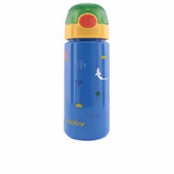 Mug con bottone e morbida cannuccia #surf blue 540 ml