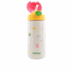 Mug con bottone e morbida cannuccia #surf pink 540 ml