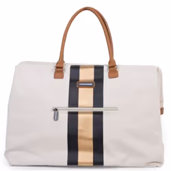 Childhome Mommy Bag Borsa a mano Nero, Oro, Bianco Cotone, Nylon, PU pelle, Poliestere - Vista aggiuntiva 5