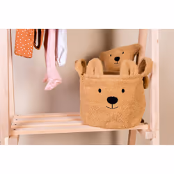 Childhome CCBTB20 scatola di conservazione Cesto portaoggetti Rettangolare Poliestere Marrone - Vista aggiuntiva 5