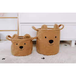 Childhome CCBTB20 scatola di conservazione Cesto portaoggetti Rettangolare Poliestere Marrone - Vista aggiuntiva 6