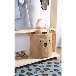 Childhome CCBTB30 scatola di conservazione Cesto portaoggetti Quadrato Poliestere Marrone - Vista aggiuntiva 5