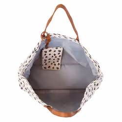 Childhome CWFBLEO borsa e tracolla Cotone, Poliestere Nero, Bianco Unisex Borsa tote - Vista aggiuntiva 6