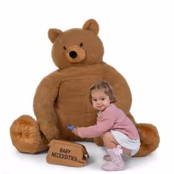 Childhome Baby Necessities Toiletry Bag Aggancio Marrone Nylon, Poliestere - Vista aggiuntiva 7