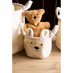 Childhome Teddy porta biancheria Ovale Poliestere Bianco - Vista aggiuntiva 5