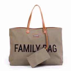 Childhome CWFBKA borsa portapannolino Borsa tote Cachi Cotone, PU pelle, Poliestere - Vista aggiuntiva 7