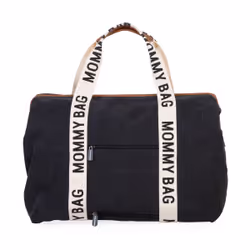 Childhome Mommy Bag Borsa tote Nero Cotone, Ecopelle, Nylon, Poliestere